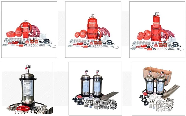 Vehicle Fire Protection Kit Dry Power Cartridge System For Mining & Construction high quality